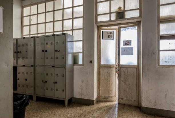 istock decrepit classroom in an Italian school 645377304