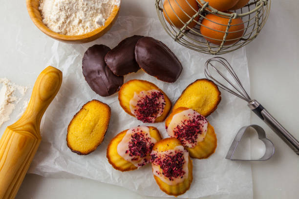 istock Making French butter cakes called Madeleines on a kitchen table. 645377322
