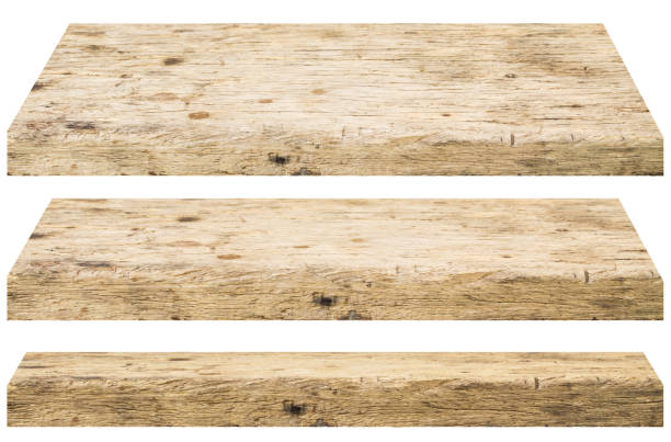 istock Wooden shelves 645383366