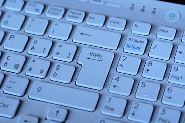 istock laptop keyboard in the foreground 645383442