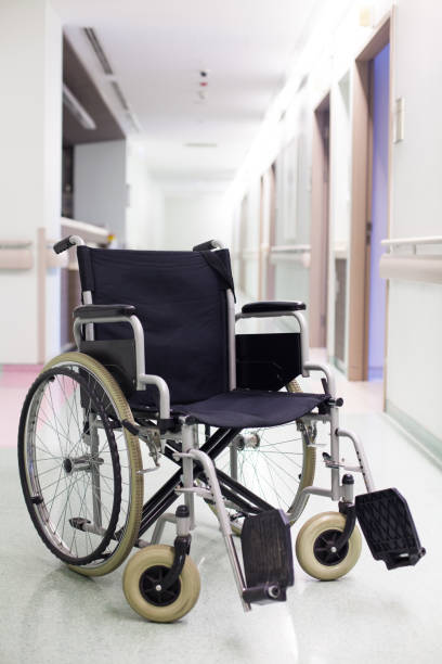 istock Wheelchair in hospital 645386716