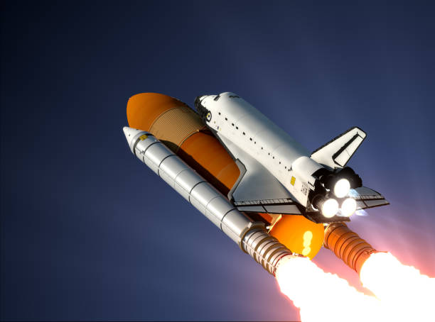 illustrations, cliparts, dessins animés et icônes de navette spatiale lancement - space shuttle endeavor