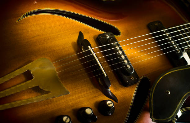 istock Close up image of electric guitar. 645393558