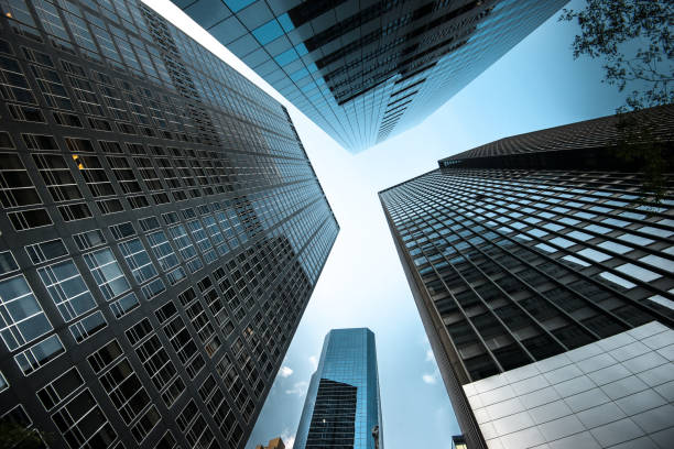 istock low angle view of the downtown 645394334