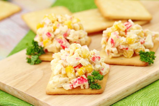 istock Salad with crab sticks and sweet corn 645398088