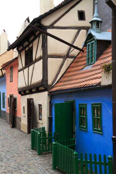 istock Golden Lane, Prague castle, Czech Republic 645416288