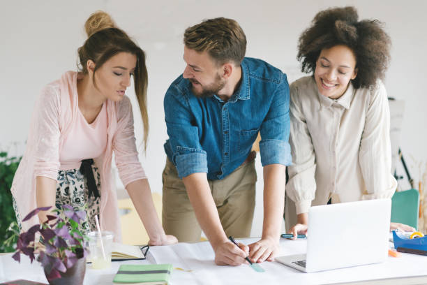 istock Group of Business People Working Together 645421896