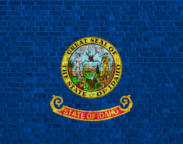 istock US flag of Idaho 645422396