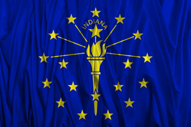 istock US flag of Indiana 645423716