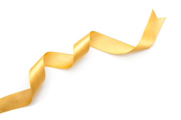 istock golden ribbon border isolated on white background 645426500