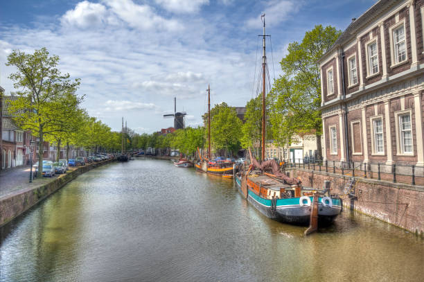 istock Canal in Schiedam, Holland 645442806