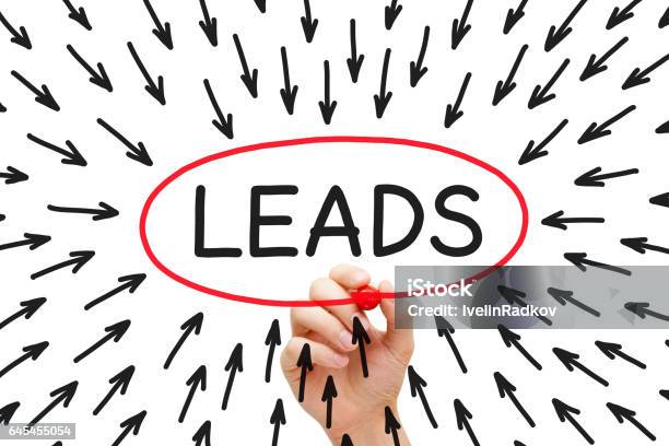 Lead Generation Arrows Concept Stock Photo - Download Image Now - Lead Generation, Lead, Aiming