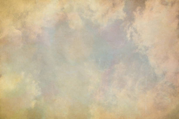 istock Old watercolor paper background 645458584