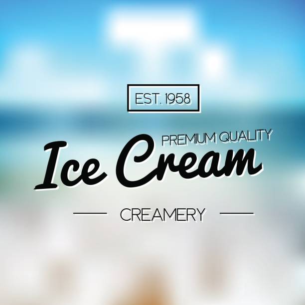 istock Ice Cream frozen yogurt Design Badges and Labels. Vector Illustration. 645465938