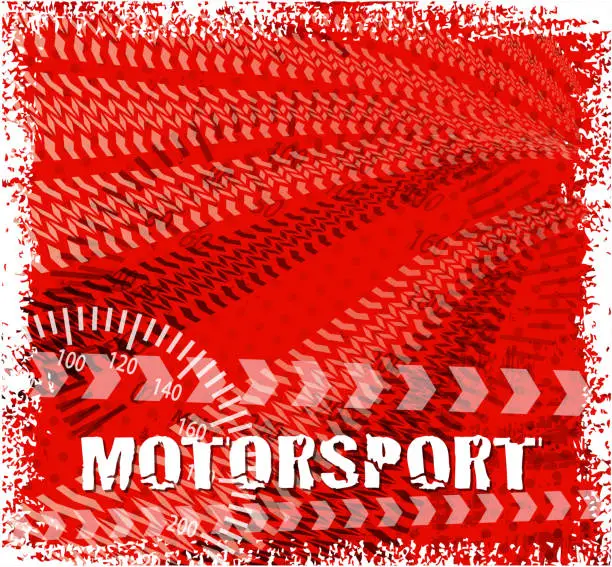 Vector illustration of motorsport road