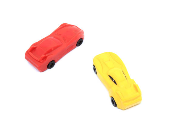 istock Little plastic toy cars 645474806