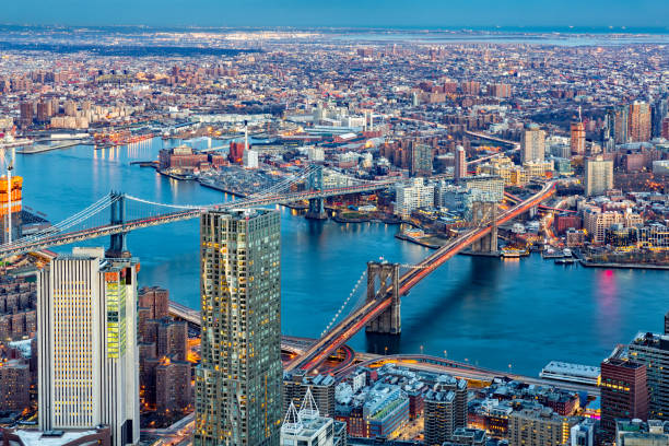 istock Brooklyn and Manhattan bridges span East River 645481454