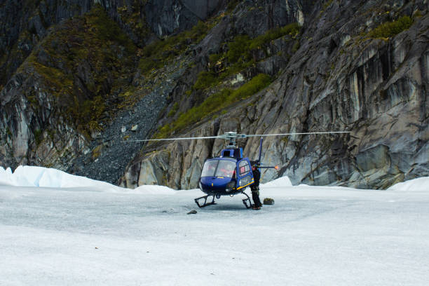 istock Helicopter on Mendenhall Glacier 645496558