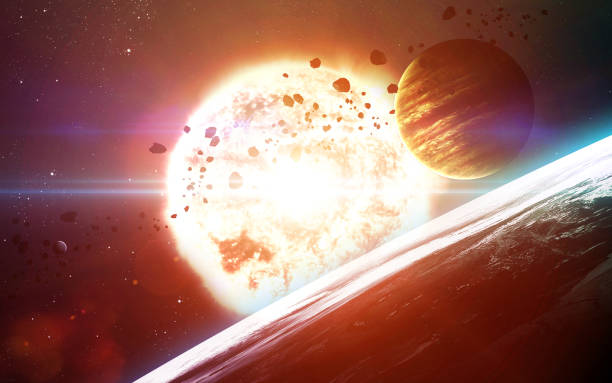 istock Abstract cosmos background - space. Elements of this image furnished by NASA 645501880