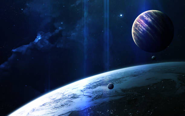 istock Abstract cosmos background - space. Elements of this image furnished by NASA 645501888