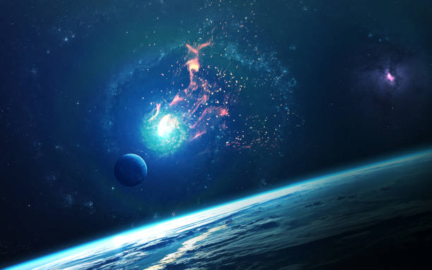 istock Abstract cosmos background - space. Elements of this image furnished by NASA 645501892