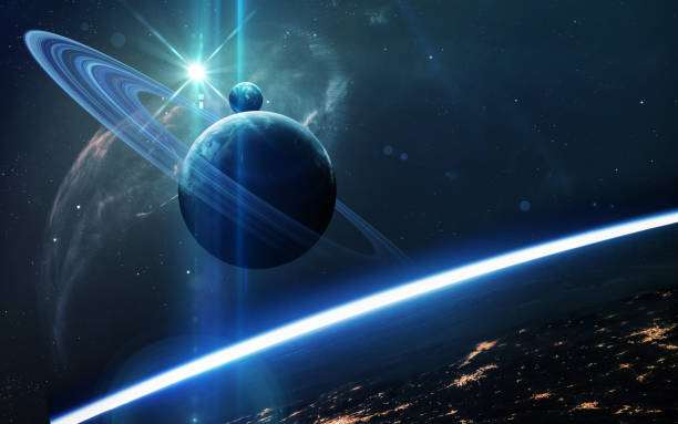 istock Abstract cosmos background - space. Elements of this image furnished by NASA 645501920