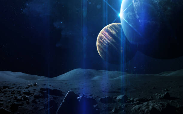 istock Abstract cosmos background - space. Elements of this image furnished by NASA 645501974