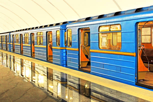 istock Subway station in Kiev underground 645502670