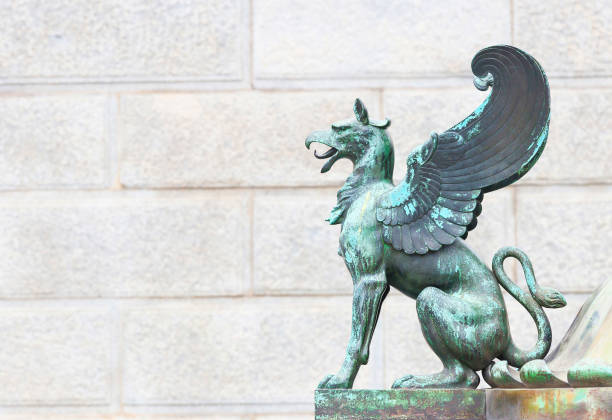 istock Griffon sculpture in front of Austrian parlaiment building 645518764