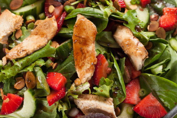 istock Strawberry Orange Honey Balsamic Salad close up shot 645528014