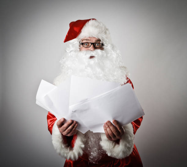 istock Santa Claus and letters 645540194