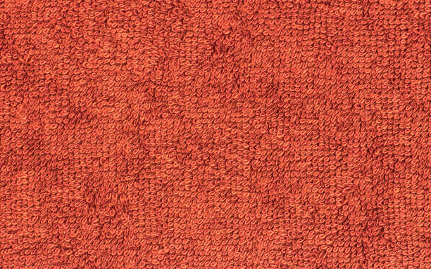 istock terrycloth red, closeup fabric texture background 645544456