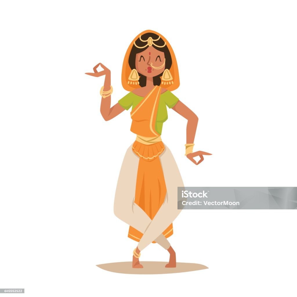Indian Woman Dancing Vector Isolated Dancers Silhouette Icons People India  Dance Show Party Movie Cinema Cartoon Beauty Girl Sari Illustration Stock  Illustration - Download Image Now - iStock