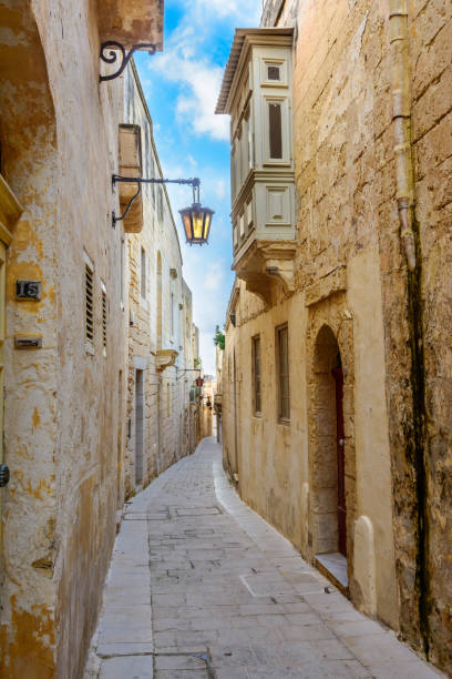 istock Maltese narrow street in Mdina. 645555230