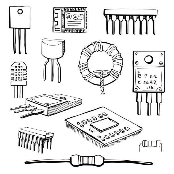 260+ Drawing Of The Resistor Stock Illustrations, Royalty-Free Vector ...