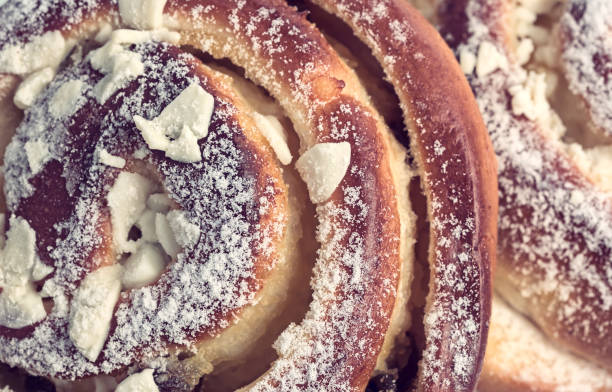 istock Sweet bun closeup 645572694