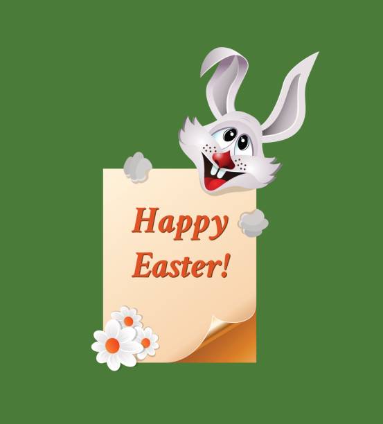 Easter Bunny. vector art illustration