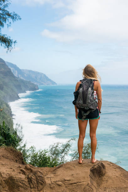 Hiker Celebrating The Beauty
