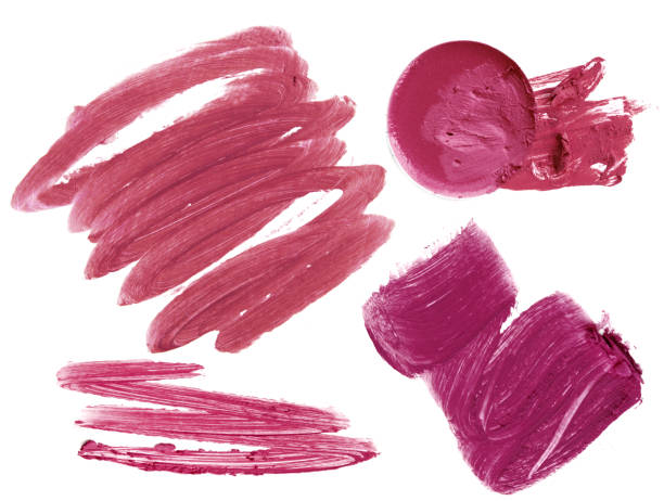 istock Collection of various lipstick on white background 645603658