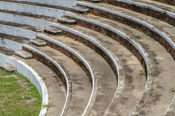 istock Part of concrete grandstand 645606200