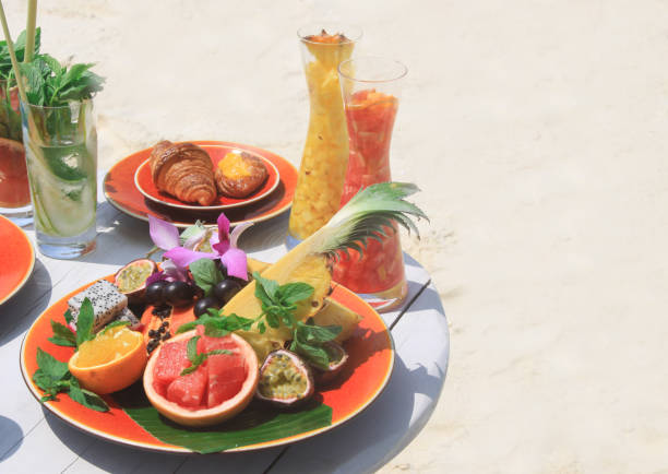 istock tropical breakfast by the sea 645609898