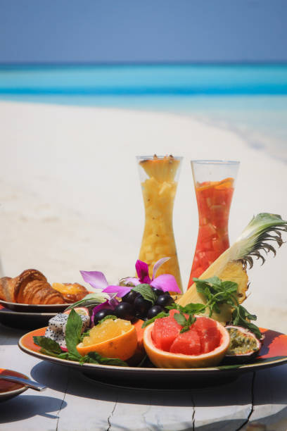 istock tropical breakfast by the sea 645610076