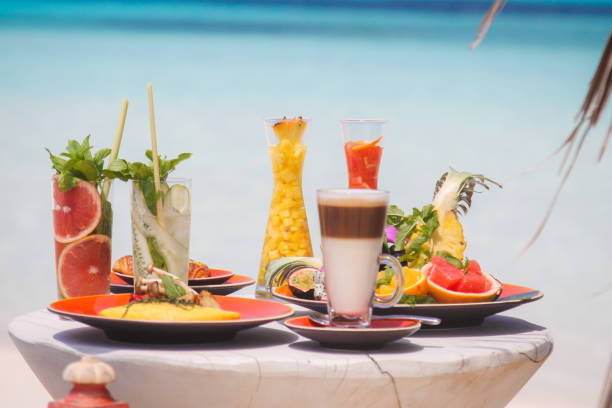 istock tropical breakfast by the sea 645612504