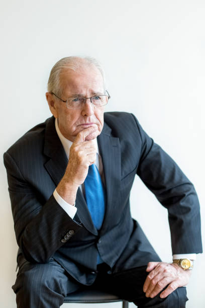 istock Upset senior businessman feeling sad 645619204