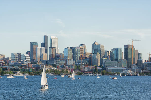 Lake Union, Seattle stock photo