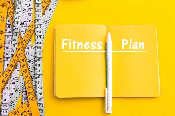 istock Diet control concept background. Colorful of Measuring tape 645623032