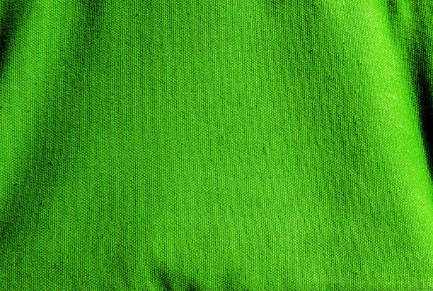istock Close up green canvas fabric texture background 645623124