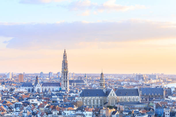 istock View over Antwerp with cathedral of our lady taken 645625310