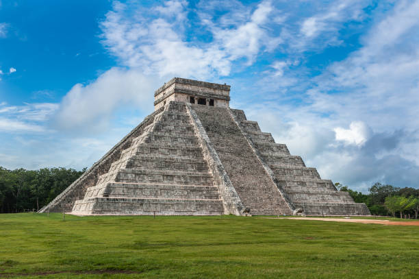 istock El Castillo or Temple of Kukulkan pyramid, Chichen Itza, Mexico 645629120