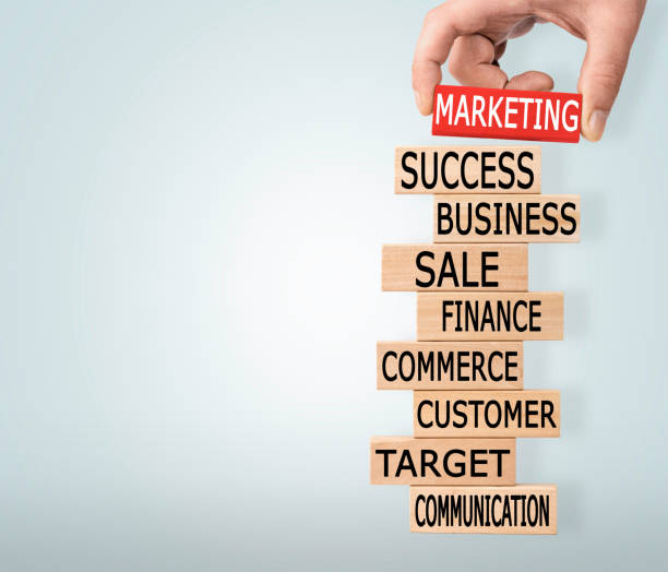 istock Marketing Concept with Wooden Blocks 645638102